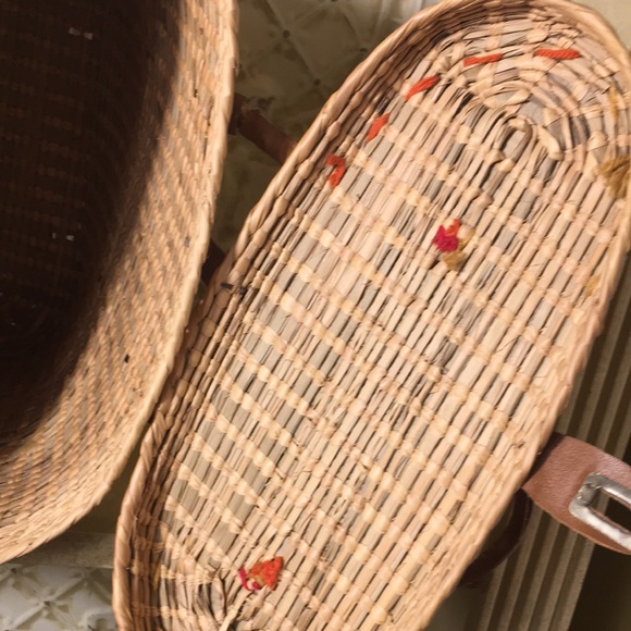 Awesome Wicker Rattan Boho Bag Tote EXC Vintage - Picture 16 of 17